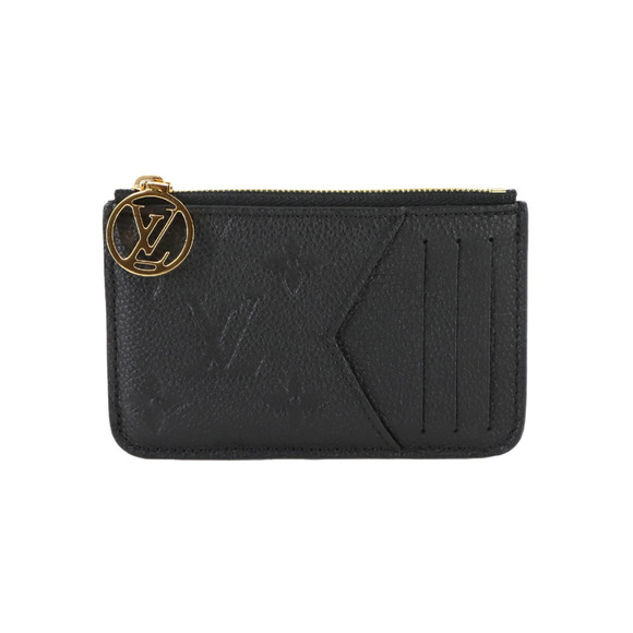 LOUIS VUITTON Black Monogram Leather Card Holder - Picture 1 of 7